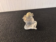 Ange doré en cristal de