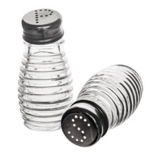 Salière et poivrière verre