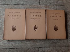 Rabelais Gargantua le quart livre le cinquiesme livre lettres et écrits 1929 3 T