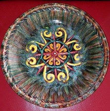 ASSIETTE PLAT QUILLIVIC QUIMPER HB QUIMPER ? FLEURS DE LYS