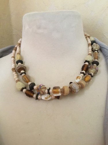 Ancien collier double - , rangs
