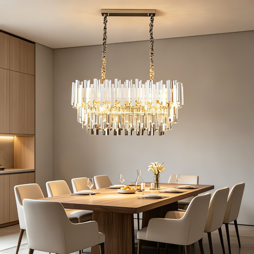 Lustre cristal pour salle - lustre, en