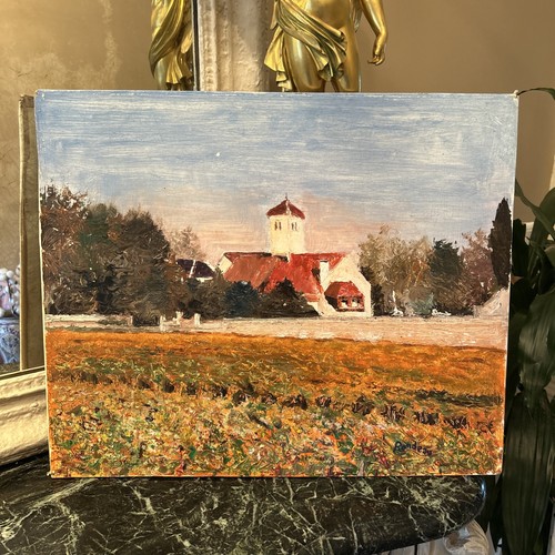 Tableau huile sur panneau - huile,