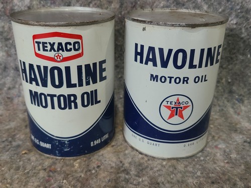 Texaco havoline motor oil can - motor,