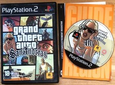 GRAND THEFT AUTO SAN ANDREAS Black Label COMPLET SONY PS2 PAL FRA CIB OVP vf GTA