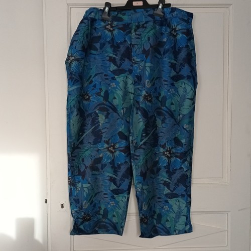 Pantalon soie imprimée - en,