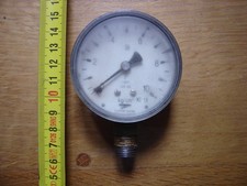 Ancien Manomètre BOURDON SEDEME modèle 0 à 10 kg/cm2 LOFT GARAGE