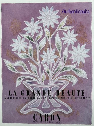 Publicite caron poudre creme - publicite,
