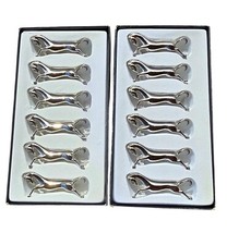 Set of 12 Vintage French Horse Knife Rests Cutlery Holders , very good condition