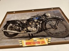 Monet Goyon 350 LS4 1935 fiche carte moto passion collection Atlas