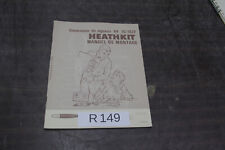 HEATHKIT IG-102F MANUAL + SCHEMA GENERATOR BF # R149