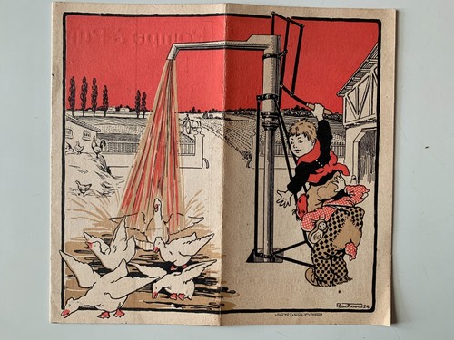Ancien depliant publicitaire - ancien,