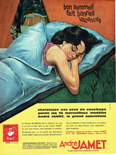 Publicité Advertising 25.03. 1960  André Jamet  camping dac de couchage