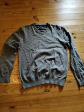Pull Col V Eden Park Homme Taille M Gris