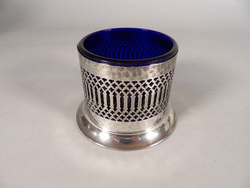 Pot anglais verre bleu avec - verre,