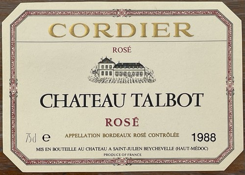 étiquette château talbot - Étiquette,