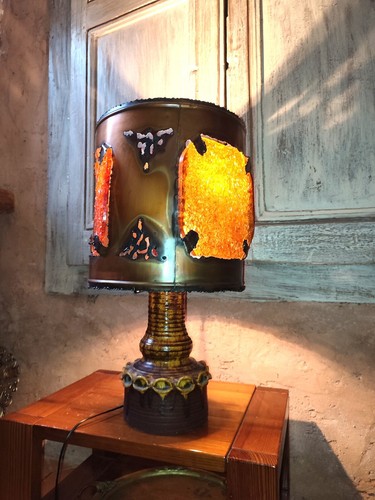 Belle lampe brutaliste - , en