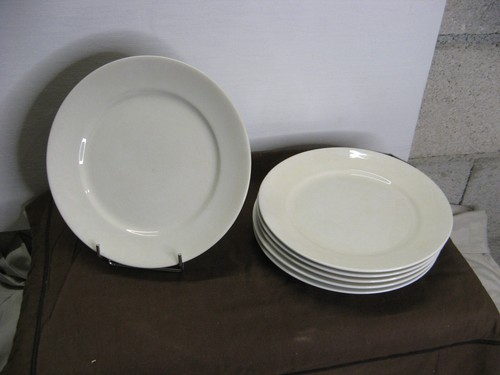 Lot assiettes blanches - 6,