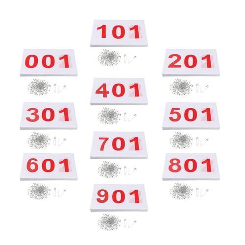 100x dossards course - dossards, de