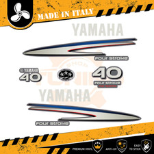 Décalcomanies adhésif Moteur hors-bord Yamaha 40 Ch - Four Stroke F40 SILVER