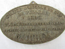 plaque concours agricole