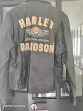 blouson cuir moto harley davidson 100 ans homme