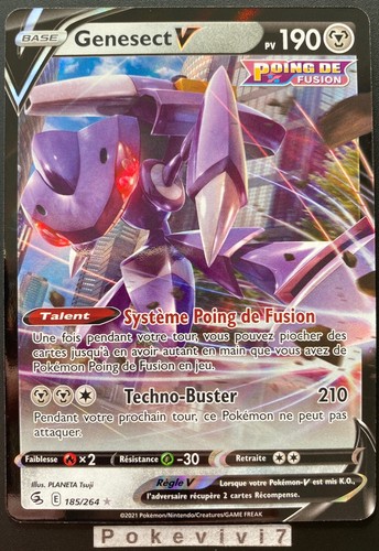Carte pokemon genesect 185 - carte,