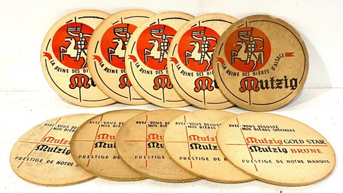 Lot anciens sous bocks - lot, 10