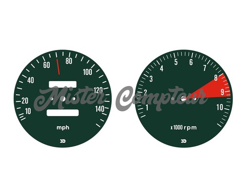 Fonds compteur mph - -,