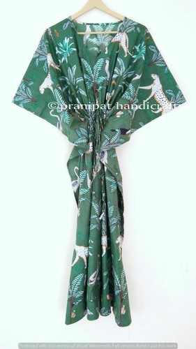 Robe caftan longue coton - robe, en