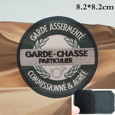 Patch GARDE-CHASSE PARTICULIER COMMISSIONNÉ & AGRÉÉ – France 8.2x8.2cm