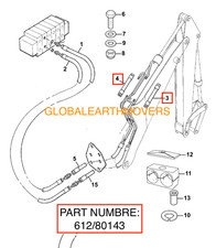 Pelle JCB - Tuyau 3/8" BSP