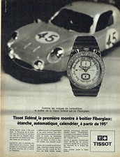 Publicité Advertising 088  1970  montre Tissot Sidéral  boitier fiberglass
