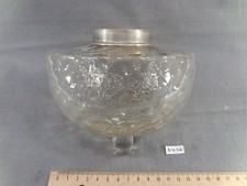ancien réservoir ou toupie en verre clair de lampe à pétrole Ø 14,5 cm (DH56)