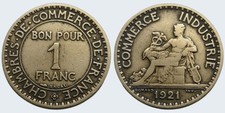 Pièce France - 1921 - 1 franc
