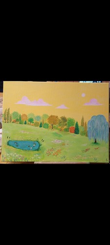 Tableau peinture paysage - tableau,