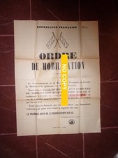 Affiche Ordre de MOBILISATION