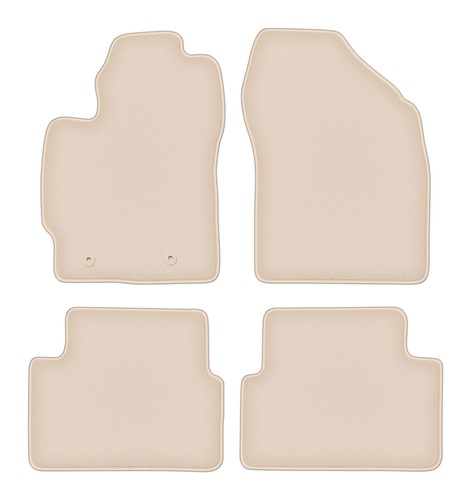 Tapis sol velours beige - tapis,