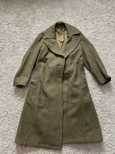 Wwii army overcoat wool - wwii, us