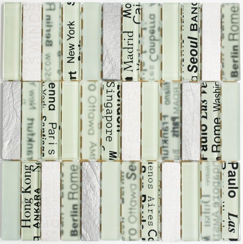 Mosaïque carreau translucide