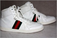 Gucci baskets montantes cuir - gucci,