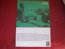 ANCIEN   PROSPECTUS    PUBLICITAIRE   PRESSE  RAMASSEUSE   CLAAS   MAGNUM