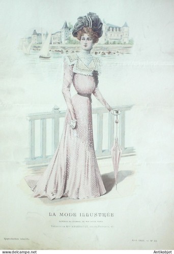 Gravure mode illustree 1900 - illustree,