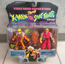 Figurine Toybiz X-MEN Vs Street Fighter Sabertooth Vs Ken non ouverte