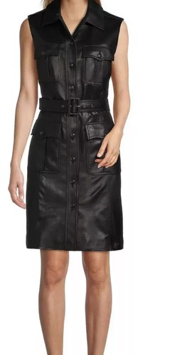 Robe moulante cuir - robe,