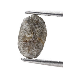 Terre Mine Diamant 1 + Cts Gris Couleur Naturel Forme Ovale pour Faire Bijoux