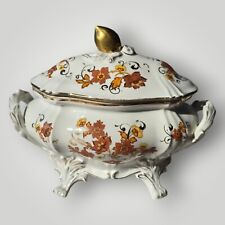 Vintage Rare French Brand Couleuvre Porcelain Tureen by Albert Laurent 1960s