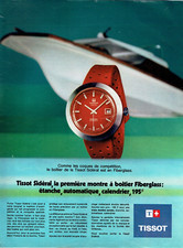 Publicité Advertising  0822 1970   montre Tissot sidéral  fiberglass