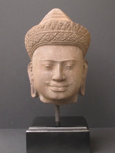 Grande tête bouddha en - grande,