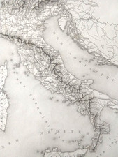 Antique Carte Italie Gravure